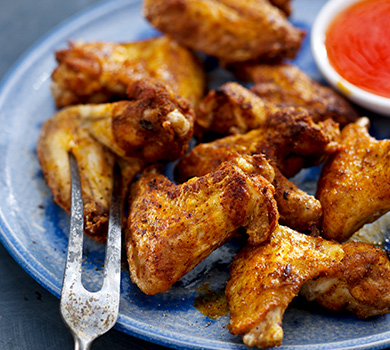Sprøde og saftige kyllingevinger i Airfryer