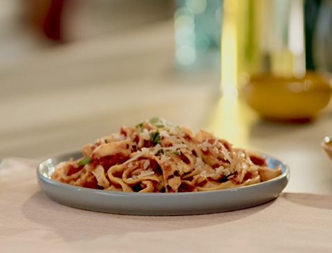 Kik&aelig;rte-tagliatelle